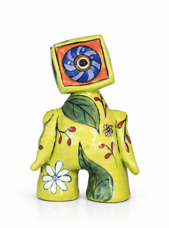 Coastal-inspired Shoreling ceramic art creature