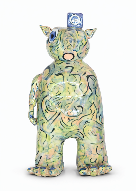 monster figurine with hand-sculpted details