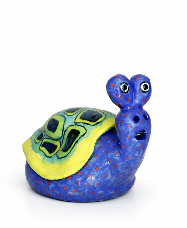 Fantasy Shoreling monster handcrafted from kiln-fired clay.